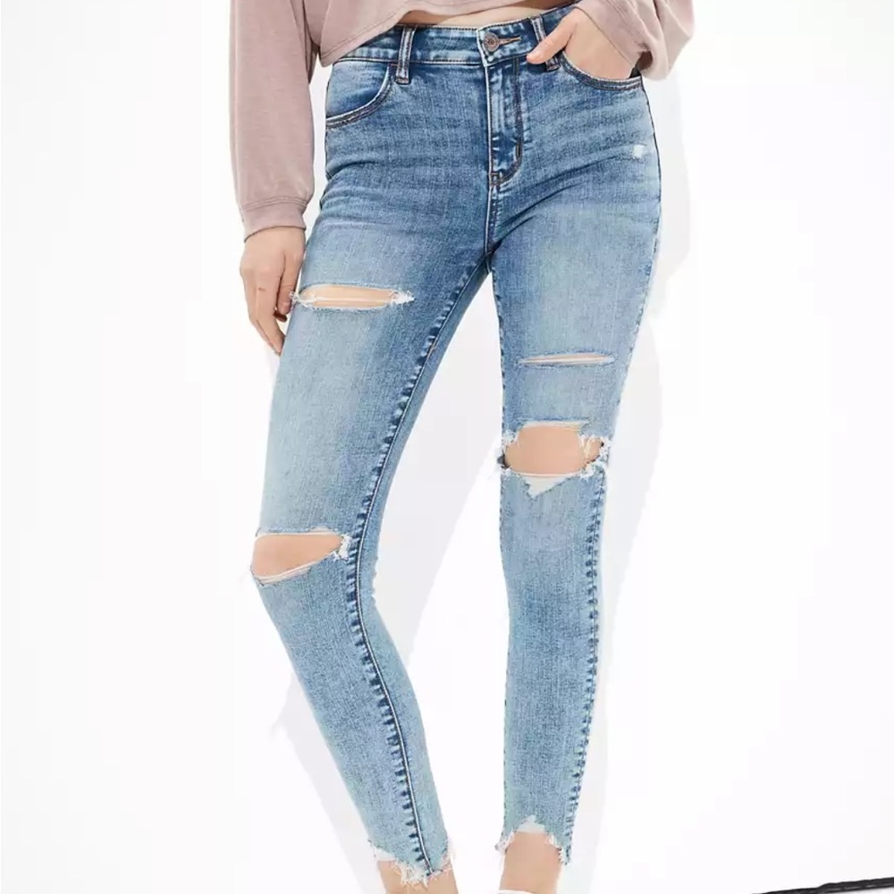 AE Next Level Stretch Hi- Rise Jegging Jeans - Picture 2 of 11